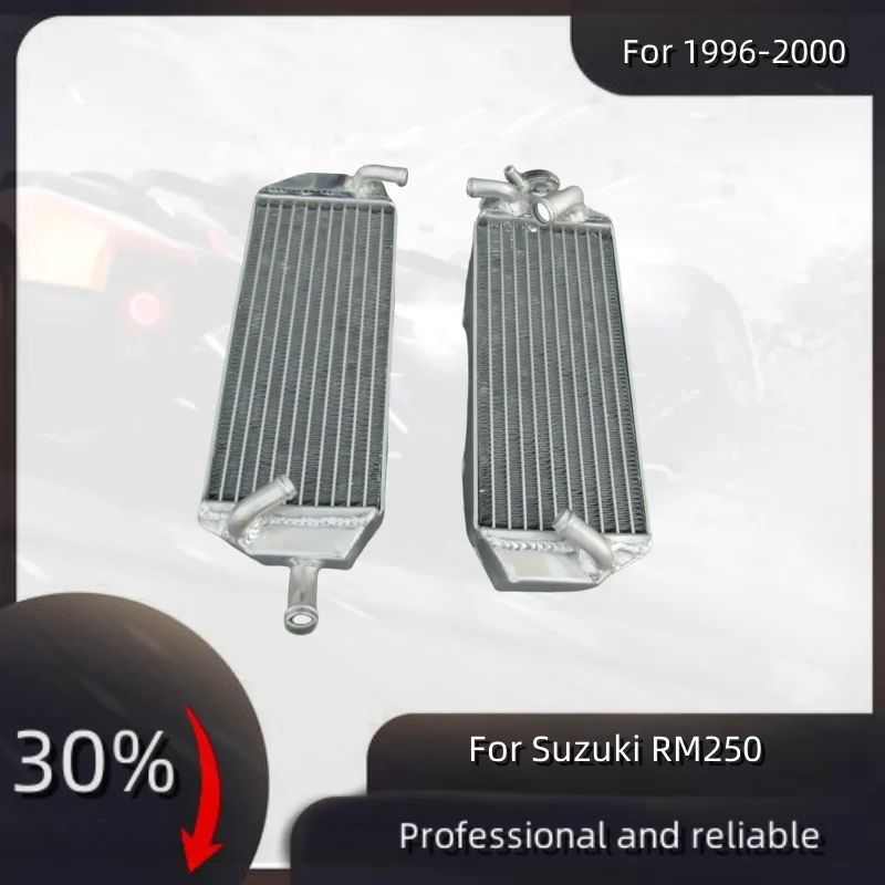 For 1996-2000 Suzuki RM250 RM 250 Aluminum Radiator Cooler Cooling Coolant 1996 1997 1998 1999 2000