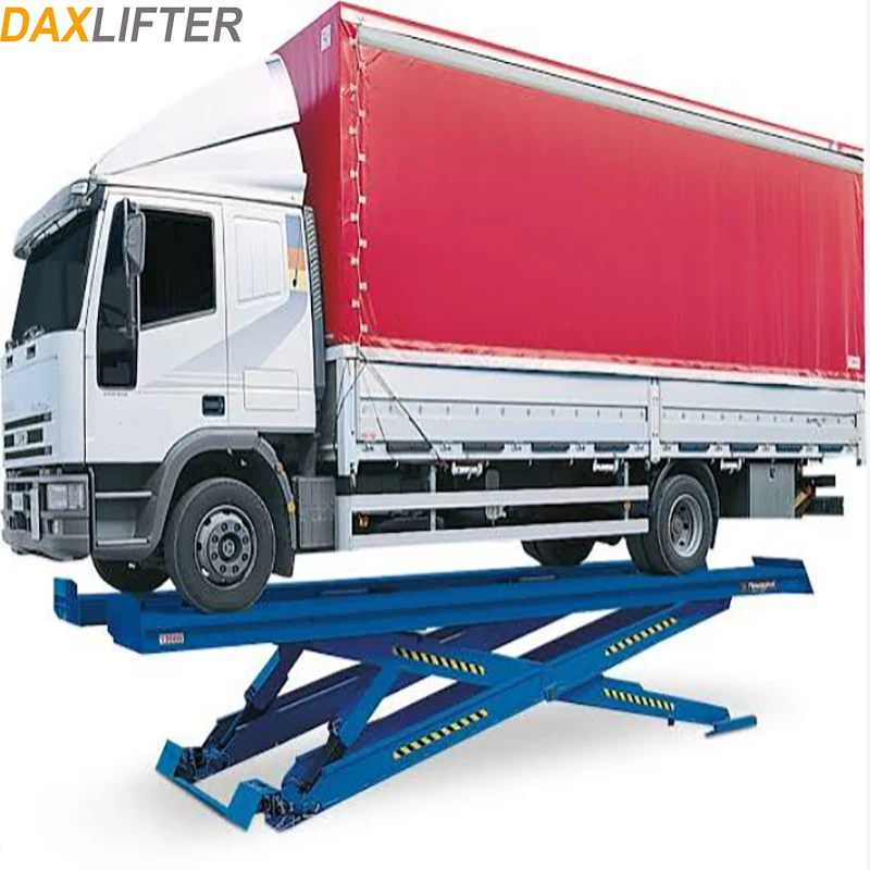 Workshop Grade High Stability Hydraulic Scissor Auto Hoist With Big Loading Weight