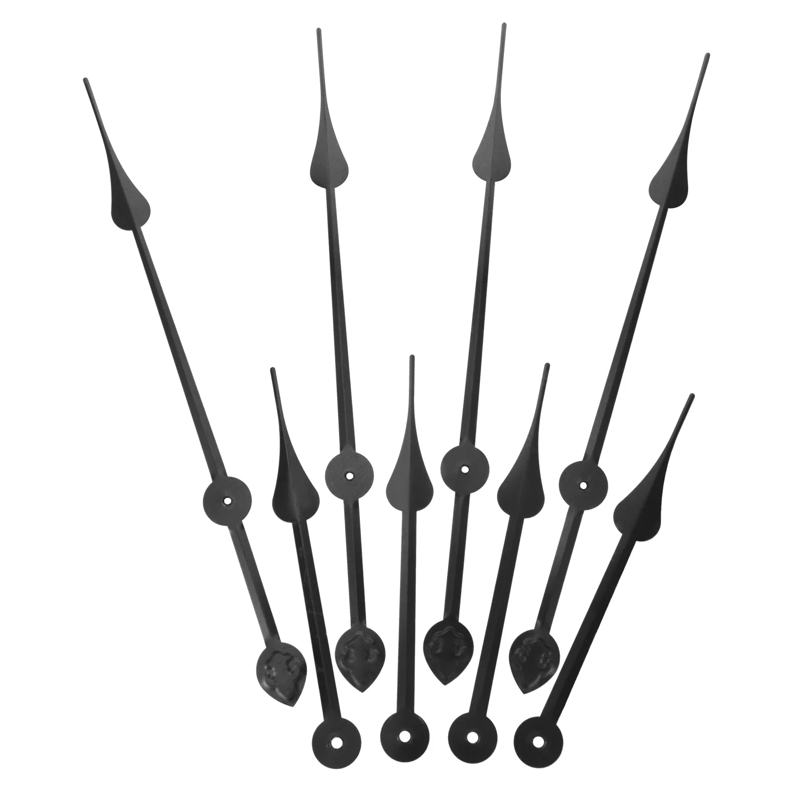 

8Pcs Mute Clock Hands Aluminum Durable Replacement DIY Accessories Silent Clock Pointer Repair Parts Mute Hands