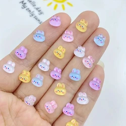 50pcs Adorable Mini Colorful Bunny Series 3D Nail Charms Resin Ornaments Jewelry 3D Charms Nail Accessories Manicure Art Decorat