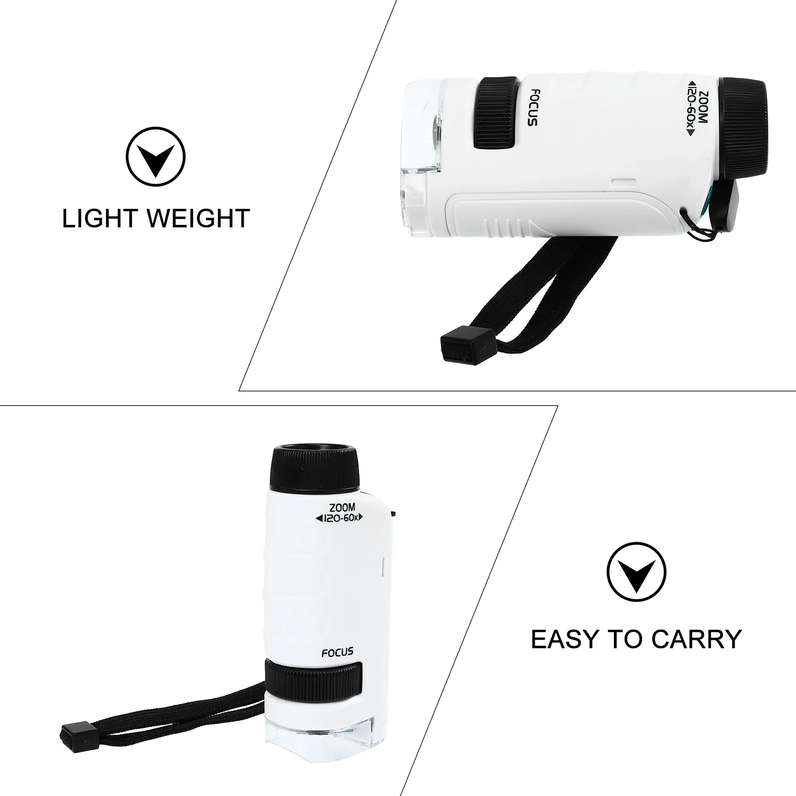 1Set Portable Kids Microscope for Children Educational Early Learning Science Micro Exploration Outdoor Beginner Microscope