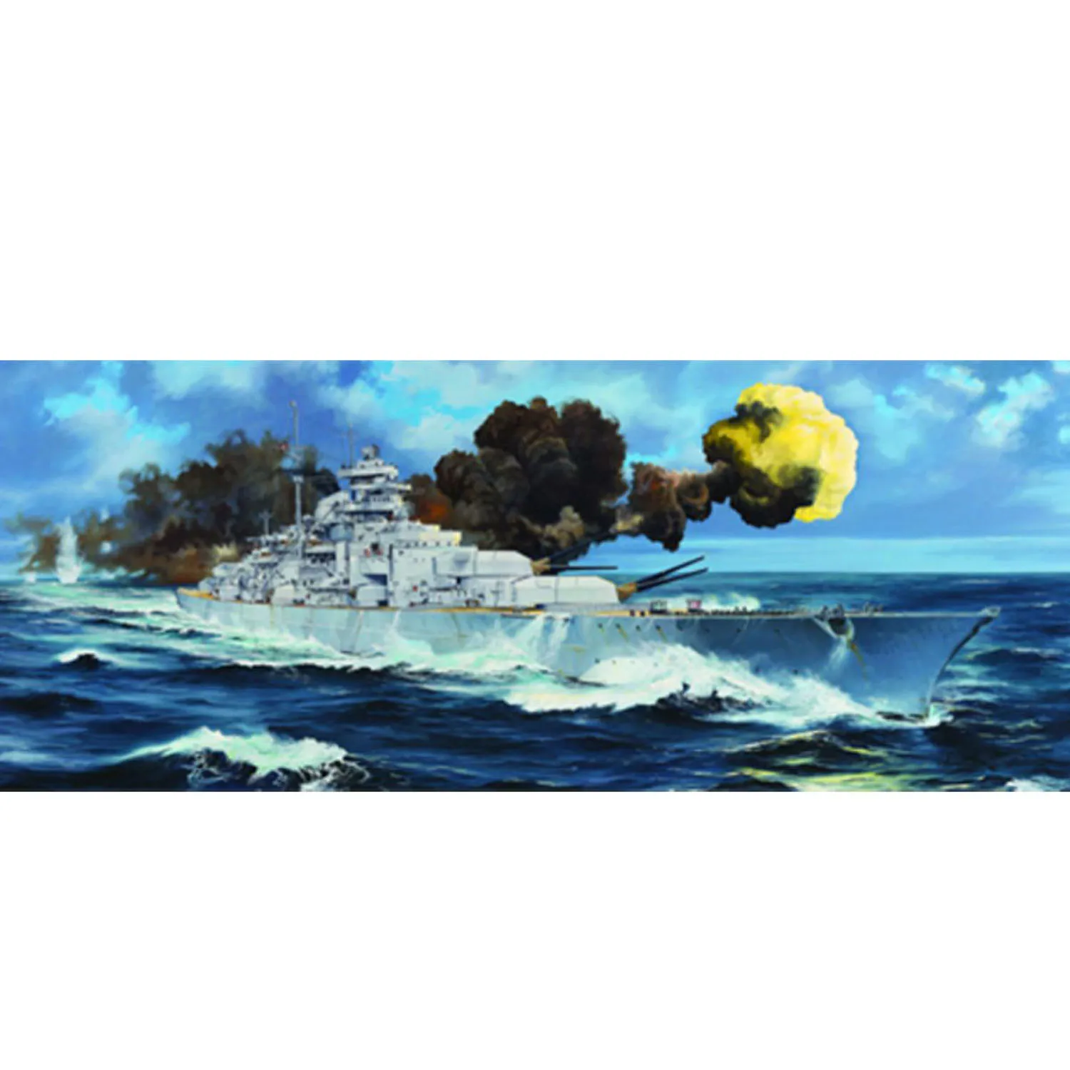 

Trumpeter 03702, масштаб 1/200, немецкий биткорь KM Bismarck, статическая модель, модель военного корабля высокой розничной торговли для коллекционеров