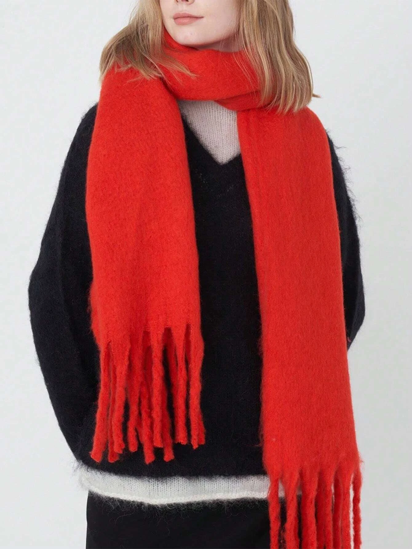 الشتاء وشاح المرأة الفاخرة الخريف الشتاء الكشمير وشاح سميكة الدافئة شال الكلاسيكية شرابات رقيق وشاح بلون شال ناعم