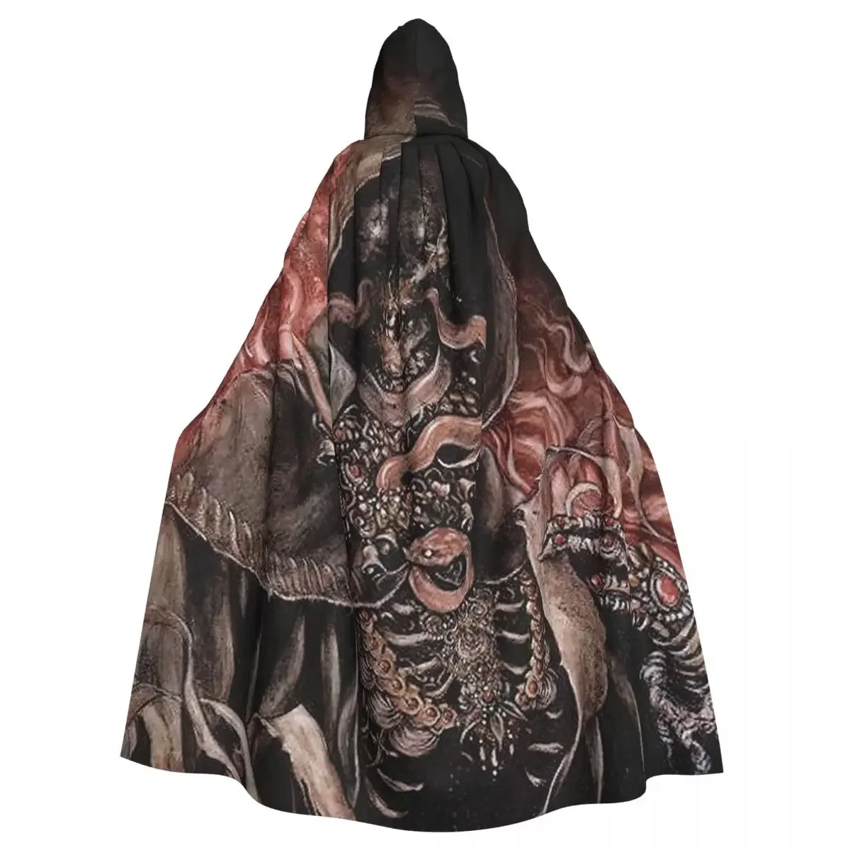 Track Premiere- H.P. Lovecraft:Fabio Frizzi Hooded Cloak Halloween Party Cosplay Woman Men Adult Long Witchcraft Robe Hood