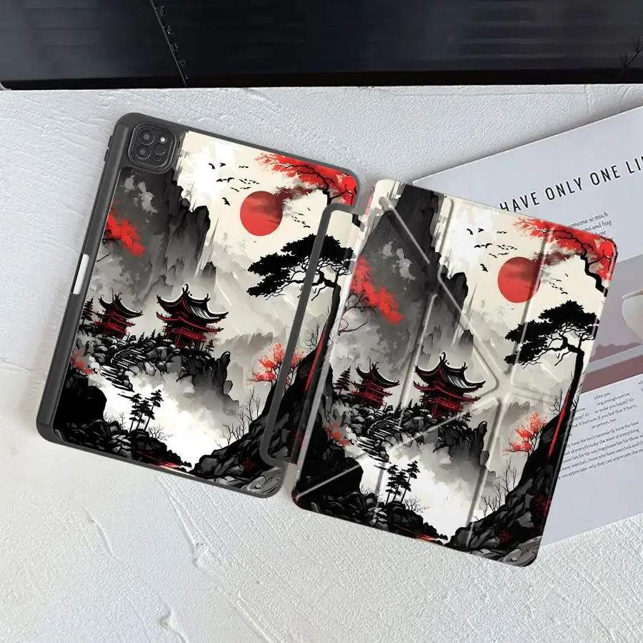 Holder Cover Tablet Case For iPad Pro 2025 Mini 6 7 Pro 11th 10th 9th 8th 7th 12.9inch Air 4 5 M3 M2 M4 11inch Japanese