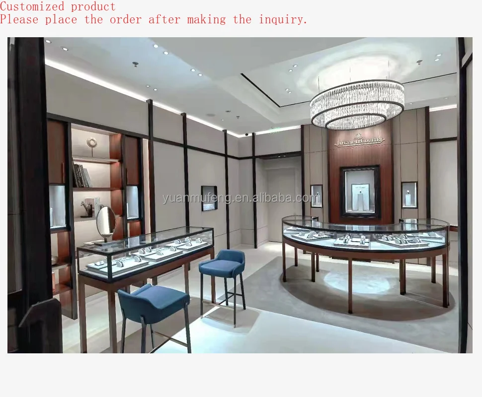 

Retail Store Custom Jewelry Showcase Luxury Factory Direct Sale Shop Jewellery Display Counter