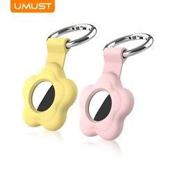 UMUST Silicone AirTag Case with Keychain,Airtag Holder for AirTags Tracker, AirTag Cover Anti-Loss Tracker Accessories