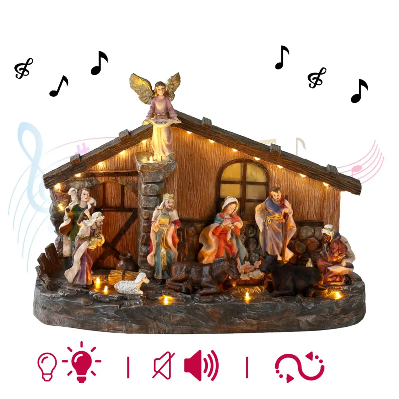 

Рождественская сцена, рождественский орнамент, декор с подсветкой, центральная часть стола, освещение для рождественской школы для дома, ресторана, камина, общежития, подарок