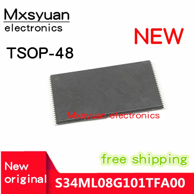 

5PCS/LOT S34ML08G101TFA00 S34ML08G101TFA000 S34ML08G101TFA003 TSOP48 New original