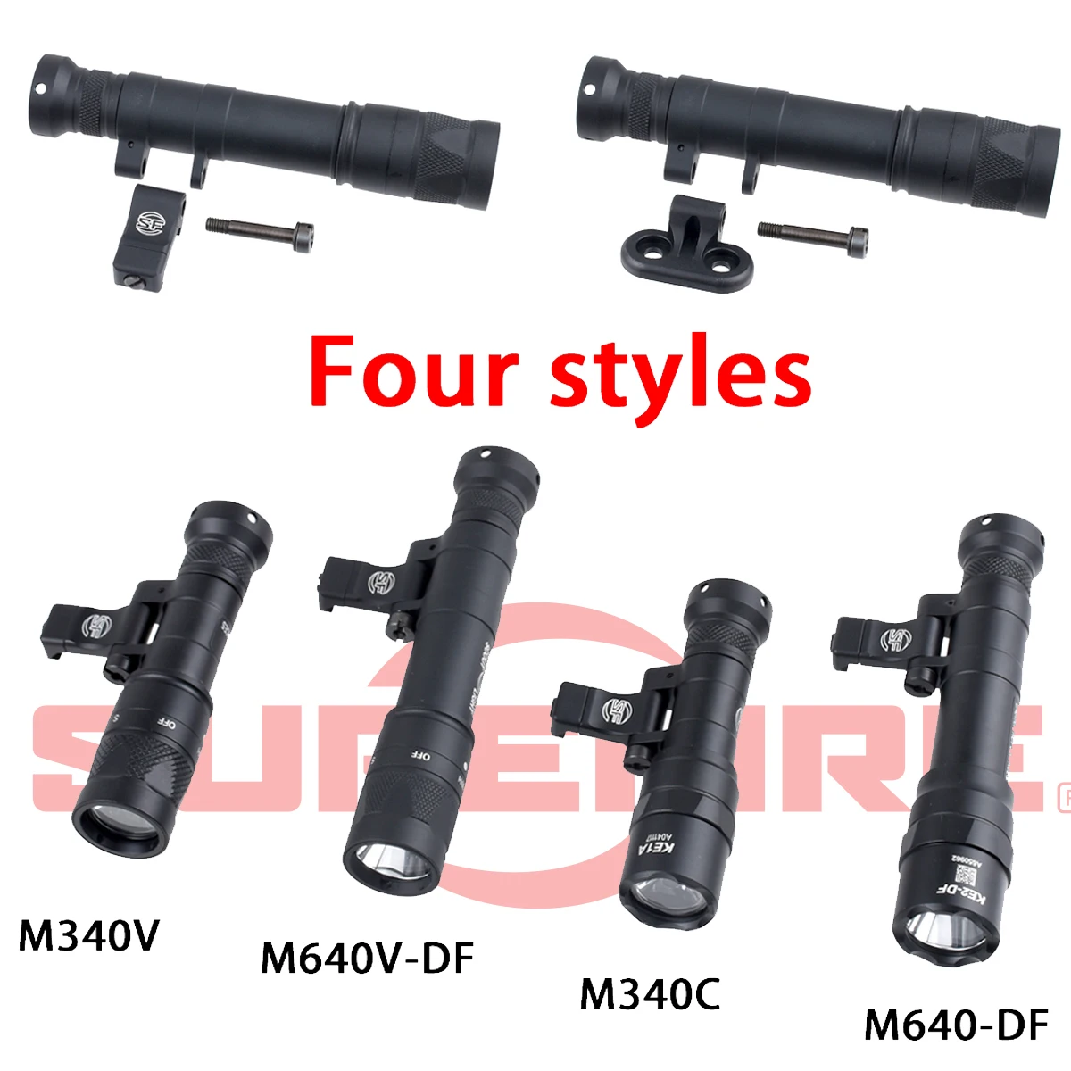 

Tactical Surefire M340 DF M640 M600 Flashlight M340V SF LED Scout Light 20mm Picatinny Rail M LOK Mount Airsoft Hunting Lamp