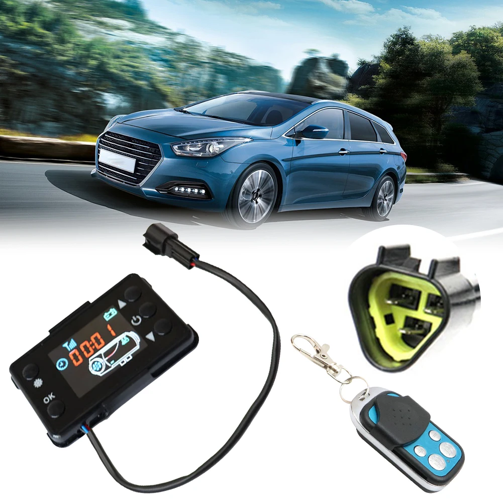 

Автомобиль грузовик воздушный парковочный обогреватель ЖК-монитор переключатель + пульт дистанционного управления 12 В/24 В для грузовиков воздушный дизельный обогреватель аксессуары