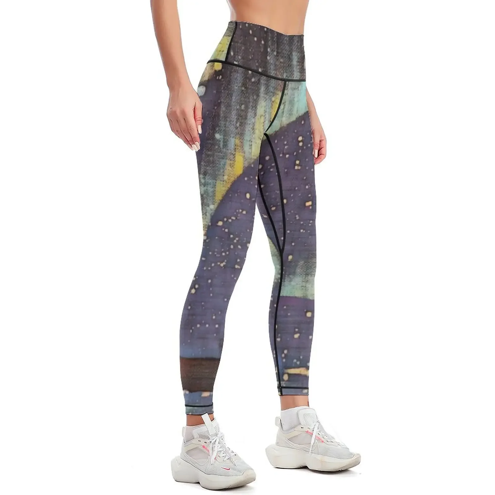 Northern Lights and the Whistling Raven Leggings legings for fitness joggers for Women's sportswear Womens Leggings