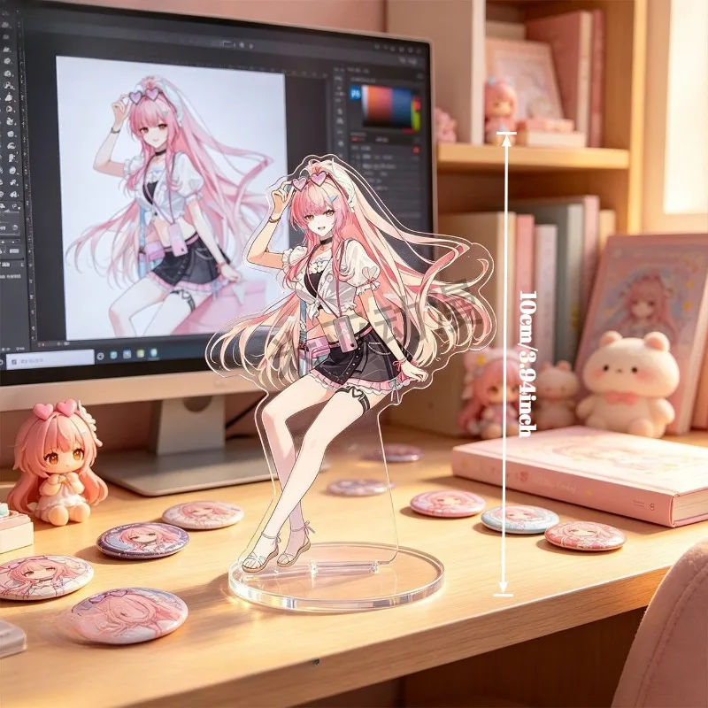 

Wuthering Waves Aemeath Acrylic Figure Stand Fan Made Denia Acrylic Stand Set Exquisite Carlotta Elegant Decoration Toys Gifts