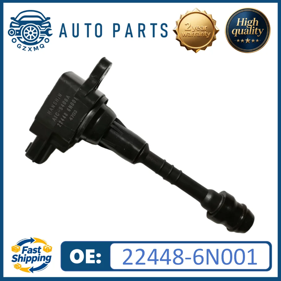22448-6N001 High quality 1/4pcs Ignition coil For Nissan AD Almera Avenir Bluebird Expert Primera Pulsar Sunny Wingroad  V4