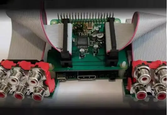 

Аудиомодуль Audio Injector OCTO для Raspberry Pi, плата расширения, звуковая карта Raspberry DAC