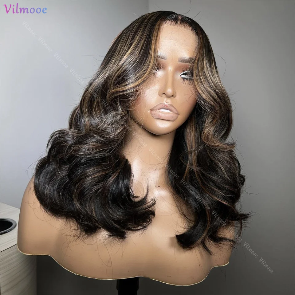 Highlight Color Bob Wave 13x4 Silk Top Lace Front Wigs With Pre Plucked Hairline Brazilian Remy 5x5 Human Hair Wigs For Women