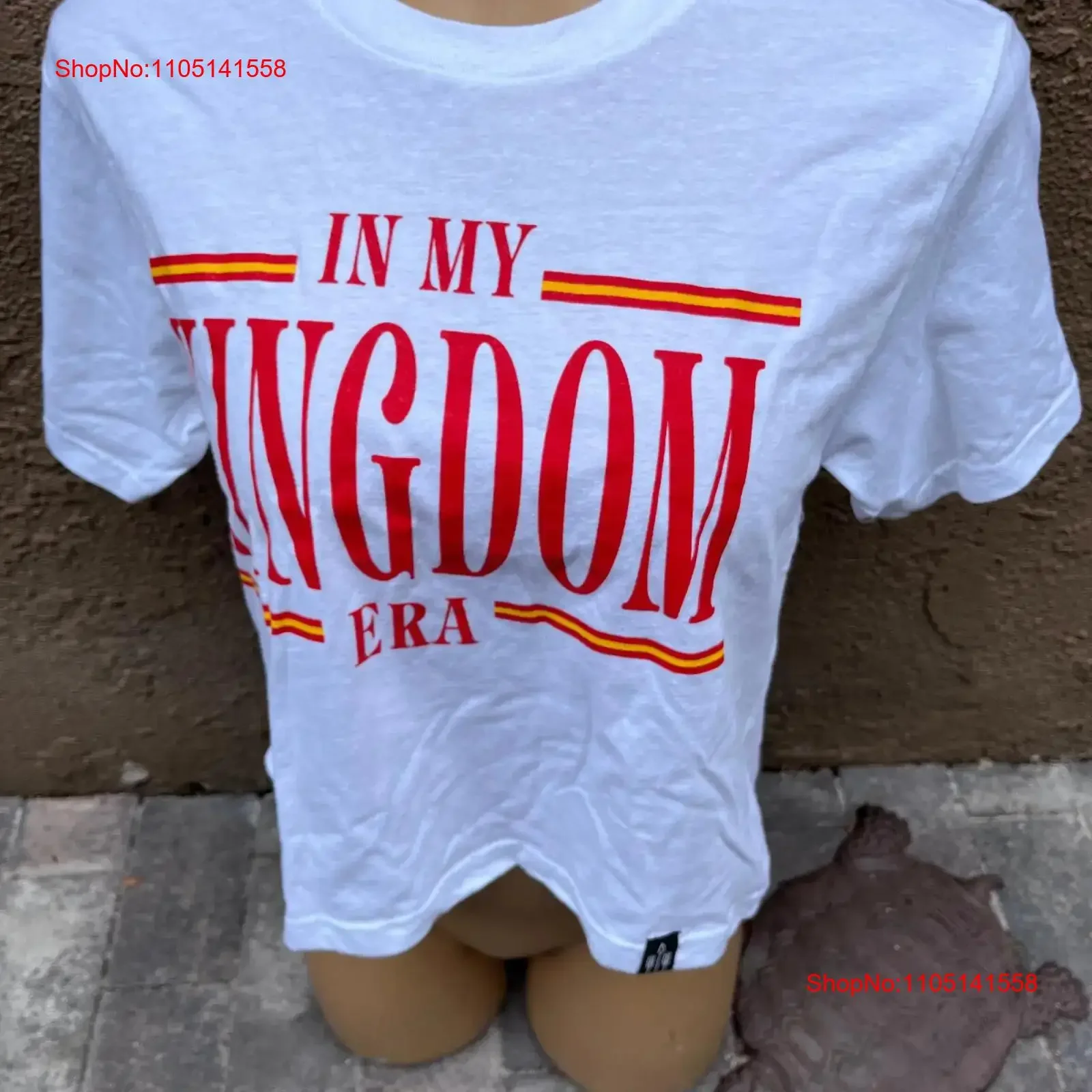 Flint Field In My Kingdom Era s White Croped T Shirt Women's S NEW vintage Washed streetwear Top For Everyday Wear Soft