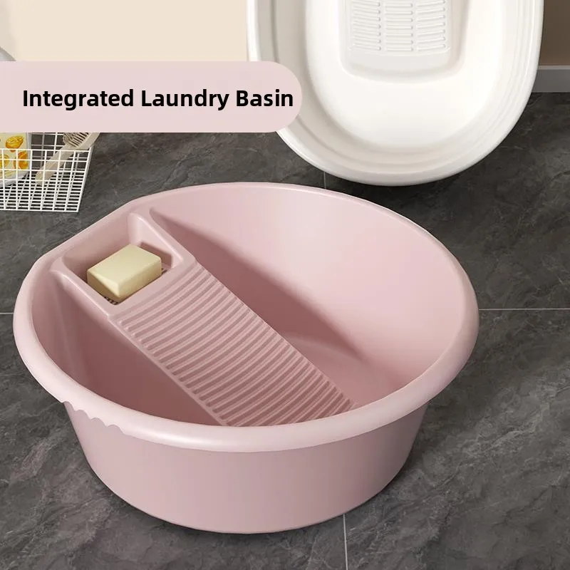 

Ручная стиральная раковина Thiened, большой размер, интегрированный дизайн для дома, балкона, студента, Dormi, детская одежда, инструмент для ожидания