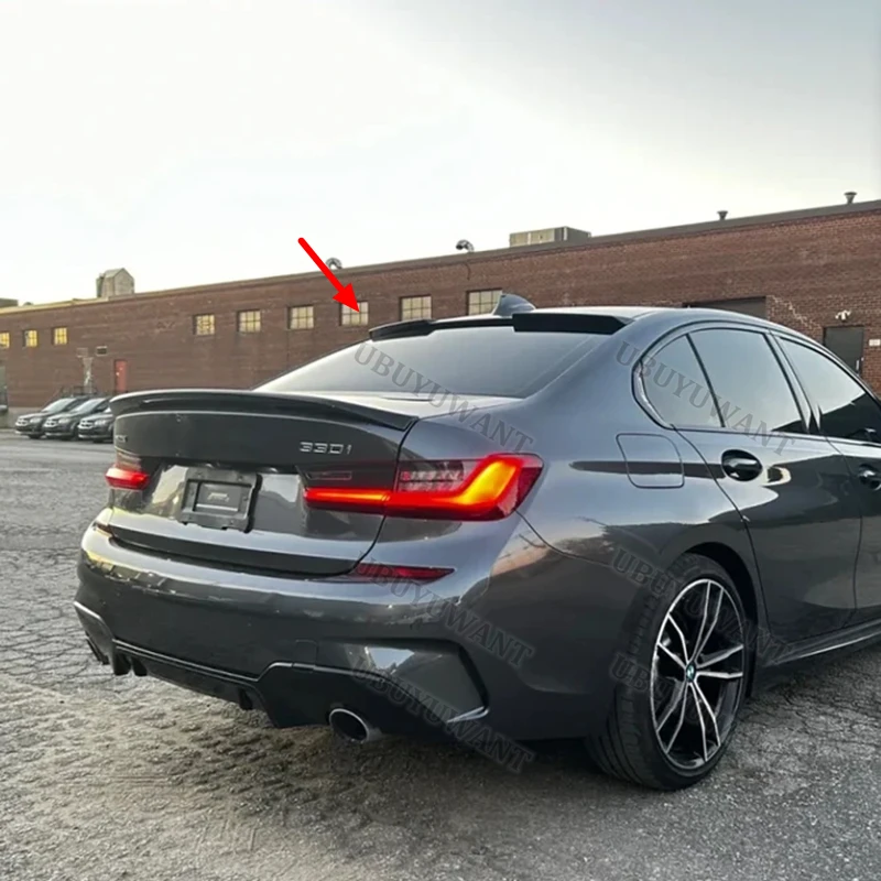 For BMW 3 Series G20 M3 G80 Top Spoiler 2020-2024 ABS Material Car Rear Wing Primer Color Rear Spoiler