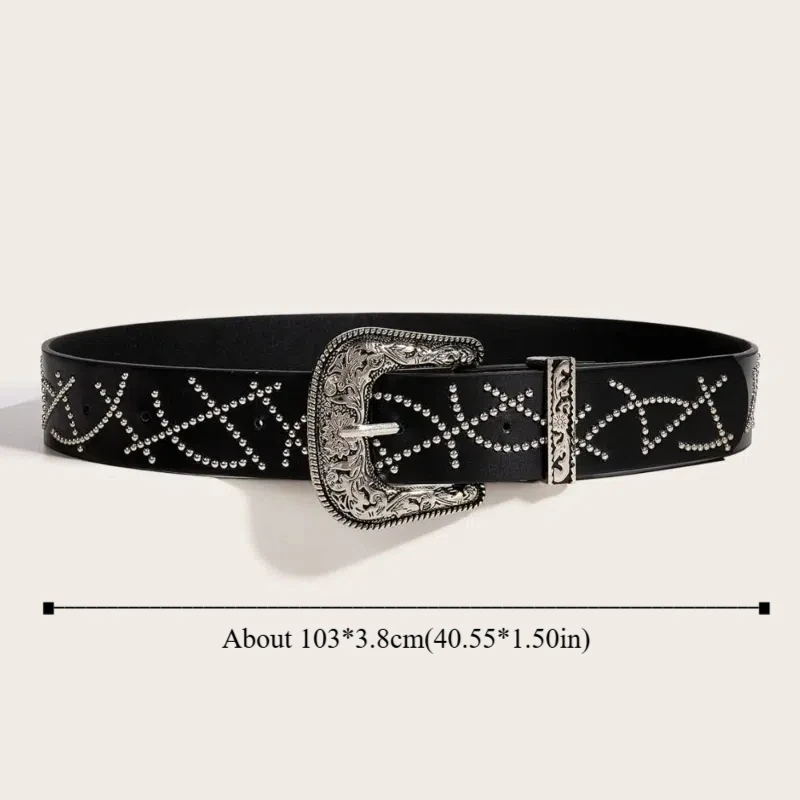 Корейский женский ремень в стиле ретро, черно-белый кожаный пояс с пряжкой, Y2k, готическое платье, джинсовый ремень, уличная одежда