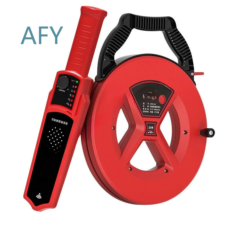 Electrical Pipeline Detector for PVC Underground Line Pipe Blockage Probe Tool Plugging Meter Device Cable Locator Wire