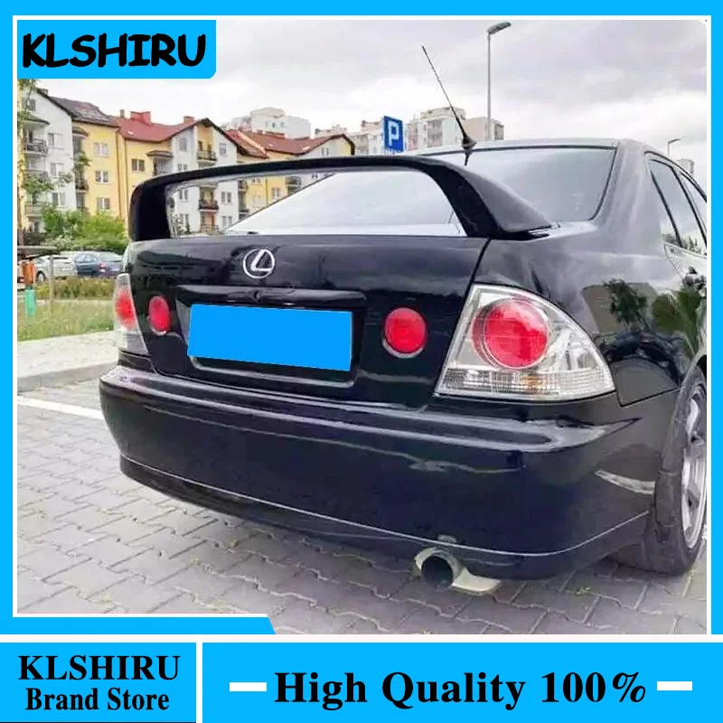 For 1998--2005 Lexus ALTEZZA IS200 IS300 Original with Lights High Quality ABS Plastic Unpainted Spoiler Trunk Boot Wing Spoiler