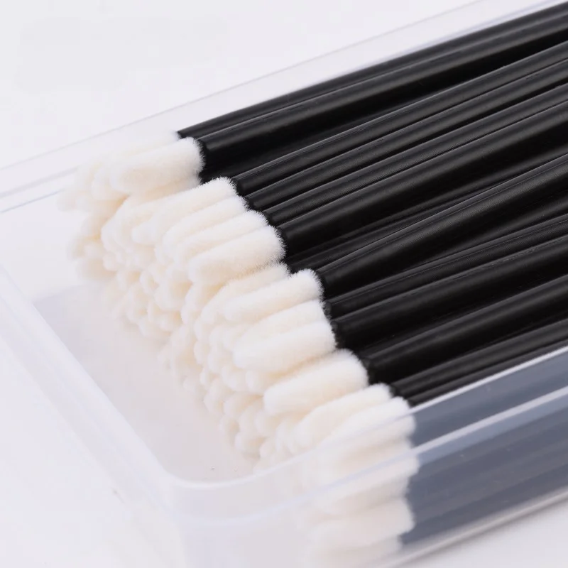 Pinceau applicateur de mascara non pelucheux, brosses à cils, baguettes pour le maquillage et les extensions de cils, 50 pièces, 100 pièces