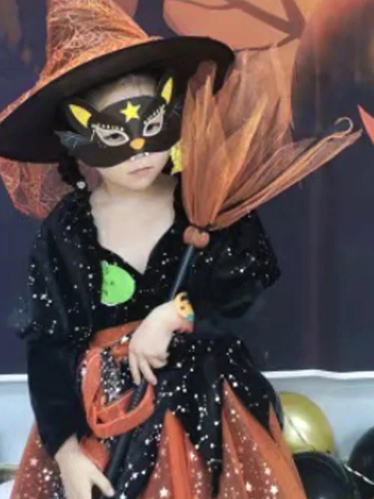 Miotła czarownicy dla małych dzieci | Miotła czarownicy Dekoracje na Halloween Rekwizyty fotograficzne Zabawki Halloween Cosplay Przebranie