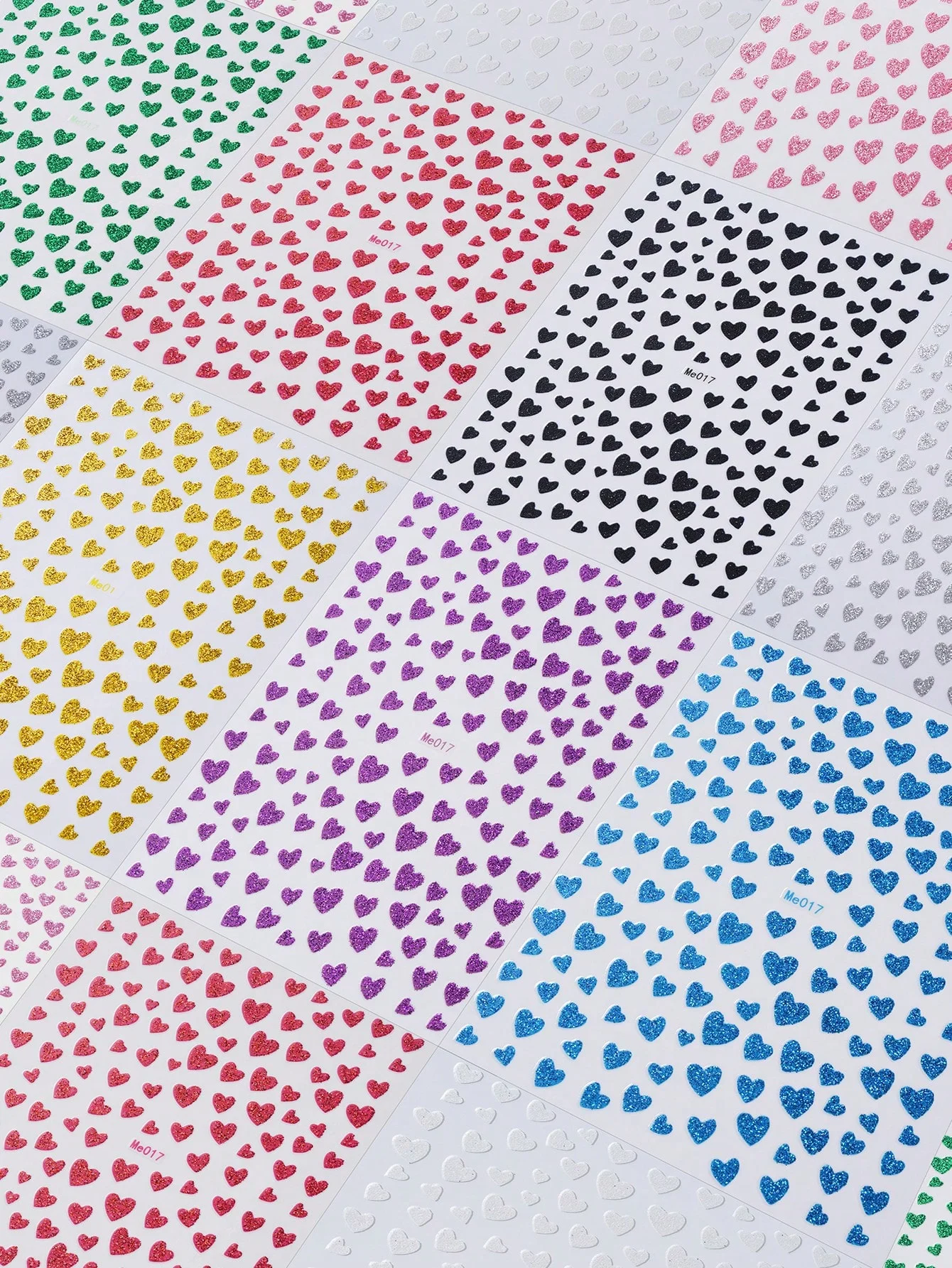1pc Queen themed heart-shaped nail sticker, matte acrylic self-adhesive sticker with glitter, Paba Free single use nail decorati