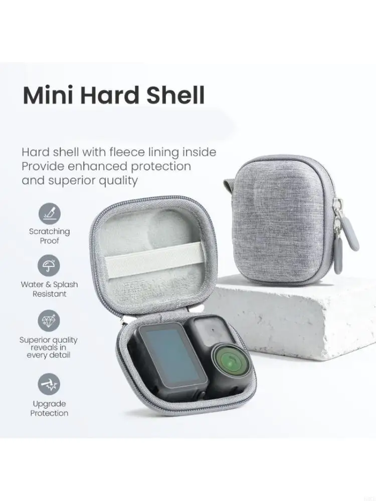 Lightweight Travel Camera Bag Water Resistant Exterior Hard Shell Protective Case For Compact Video Recording Gear 83CE