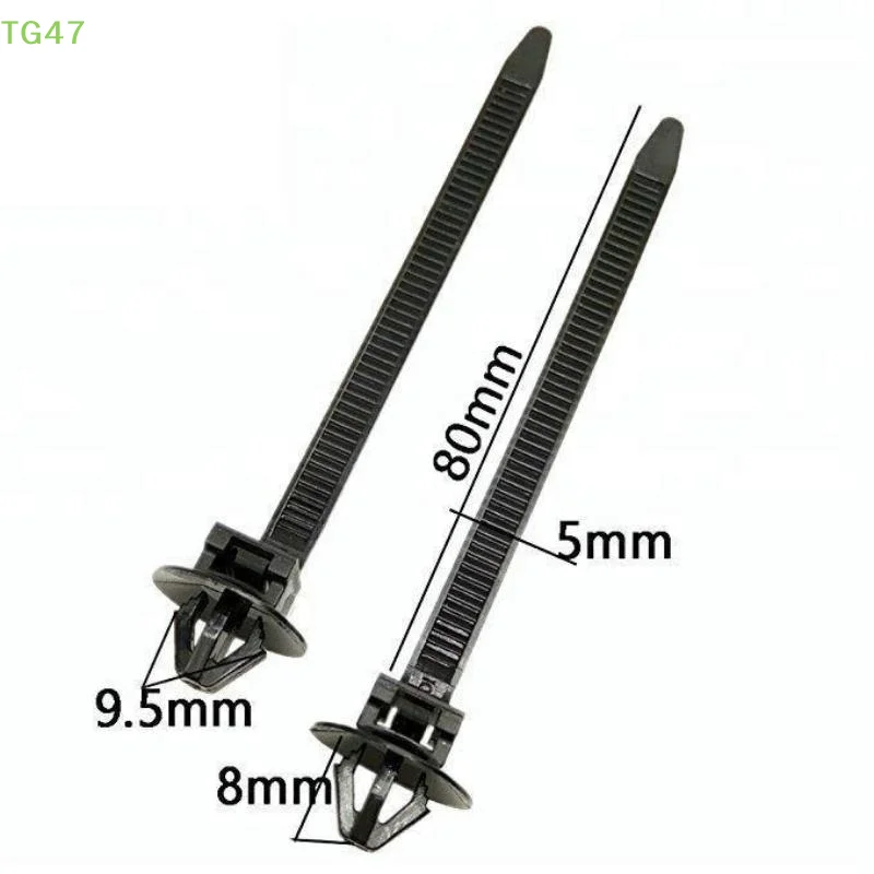 【LS】【HB】10/20PCS Car Nylon Black  Push Mount Wire Harness Fastener Cable Clamp Clips Ties Management Car Wire Organizers