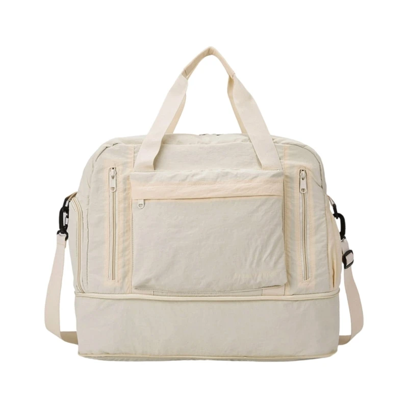 

Practical Travel Bags With Adjustable Shoulder Strap Spacious Design Water Resistant Handbag For Short Trip Fitness