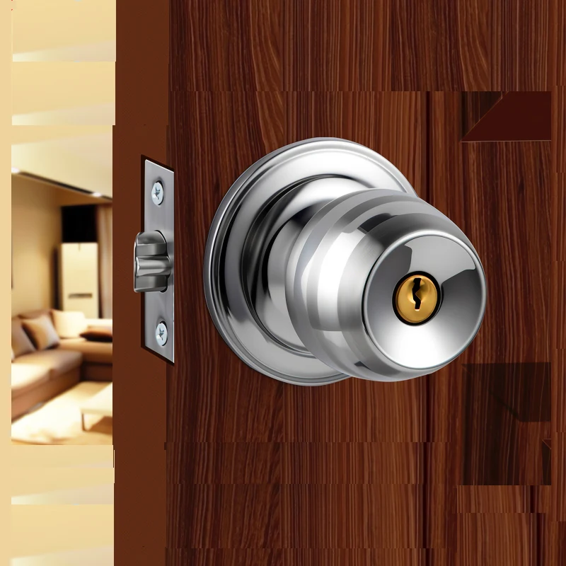 

Door Locks Household Universal Ball Locks Indoor Bedroom Bathroom Locks Old-fashioned Room Door Locks Ball Type Round Ball Locks