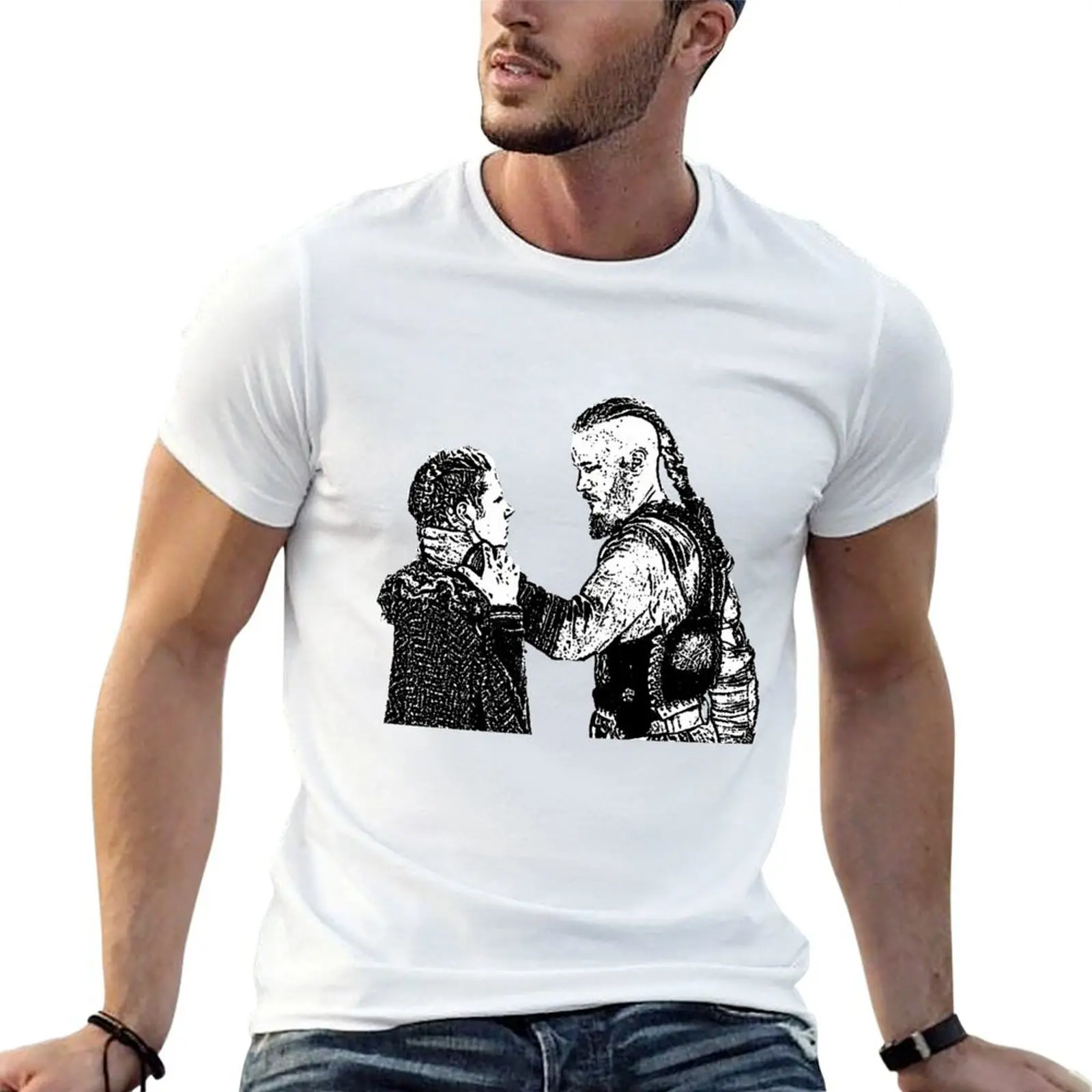 Ragnar and Lagertha T-Shirt oversizeds hippie clothes shirts men graphic