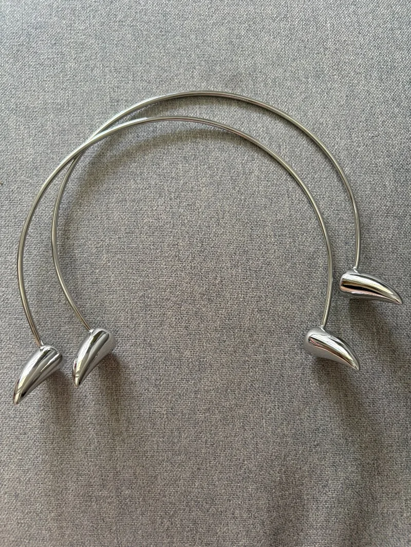 Punk Metal Horns Headwear Adjustable Devil Horns Headdress Party Stage Festival Accessories