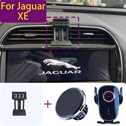 For Jaguar XE 2015 2016 2017-2021 Magnetic Car Phone Holder Magnet Mount Wireless Charging Phone Stand Customized Bracket Base