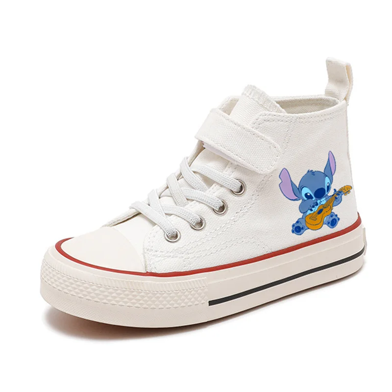 Disney High-Top Lilo Stich Mädchen Kind Jungen Kind Leinwand Schuhe lässig Cartoon Sport Komfort Schuhe Kinder drucken Jungen Tennis schuhe