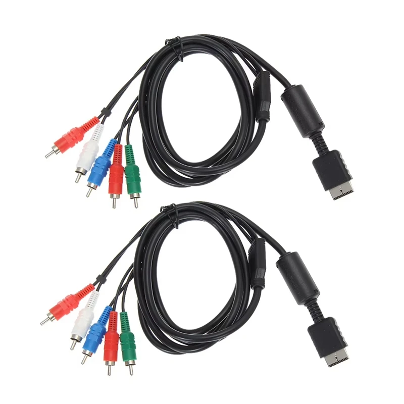 1.8M Audio Video HDTV Component AV Cable To RCA For Sony Playstation PS PS2 PS3 Slim HD Multi Out Composite RCA Cable