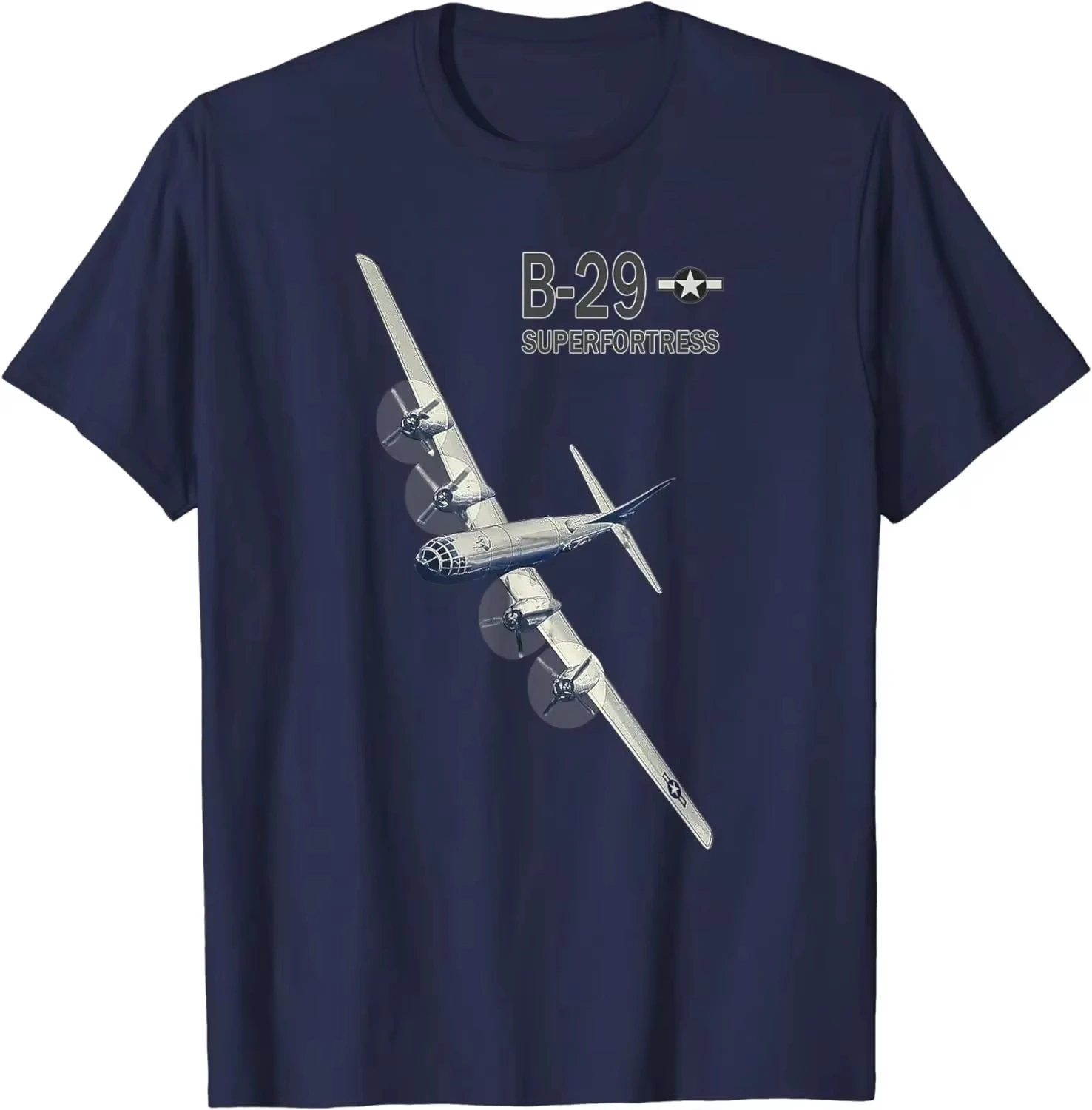 USAF B-29 Superfortress Bomber Airplane T-Shirt Cotton O-Neck Summer Short Sleeve Casual Me