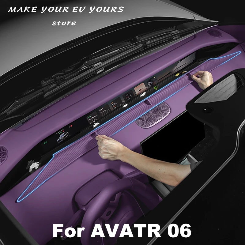 

Для AVATR 06 2025, центральная консоль, силиконовый защитный чехол для выхода воздуха под экраном, внутренняя стиль, модифицированные аксессуары