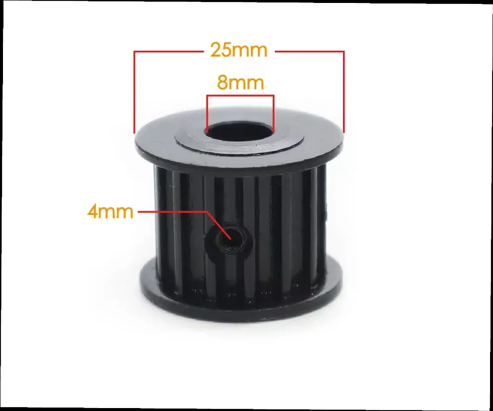 Polea de Motor para monopatín eléctrico, correa de HTD255mm-5M, juego de ruedas para eje de Motor de 8MM, 5mm, novedad