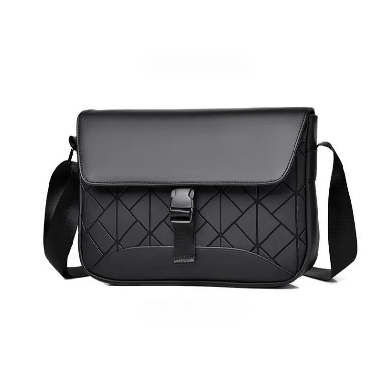 New Flap Crossbody Messenger Bag Geometric Pattern Shoulder Sling Bag Adjustable Strap Pack for Daily Commute Travel Outdoor