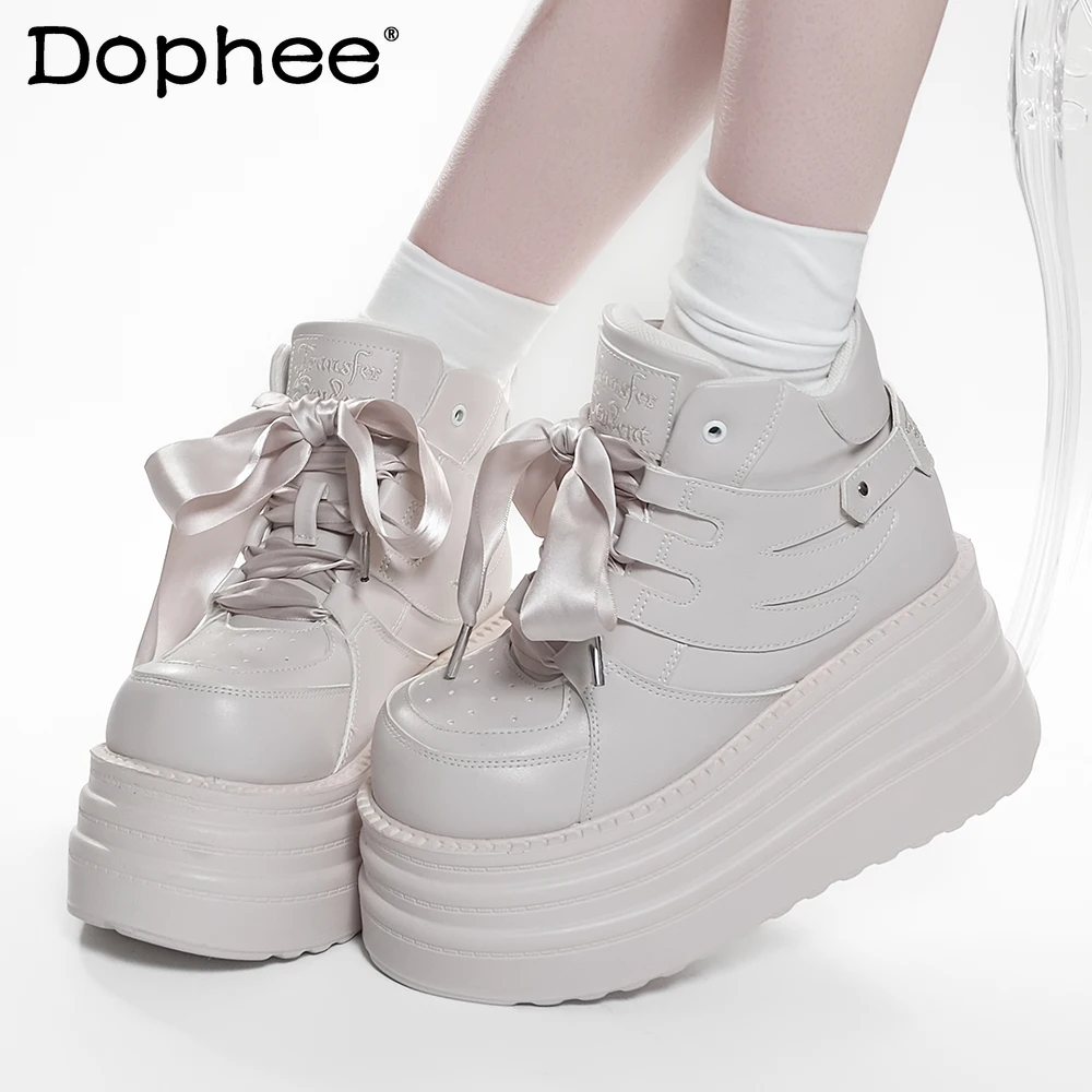 

Original Subculture Platform Shoes Autumn New 2025 Japanese Cute Girl Sweet Cool Fashion Thick Sole Shoes Student Y2K Shoes