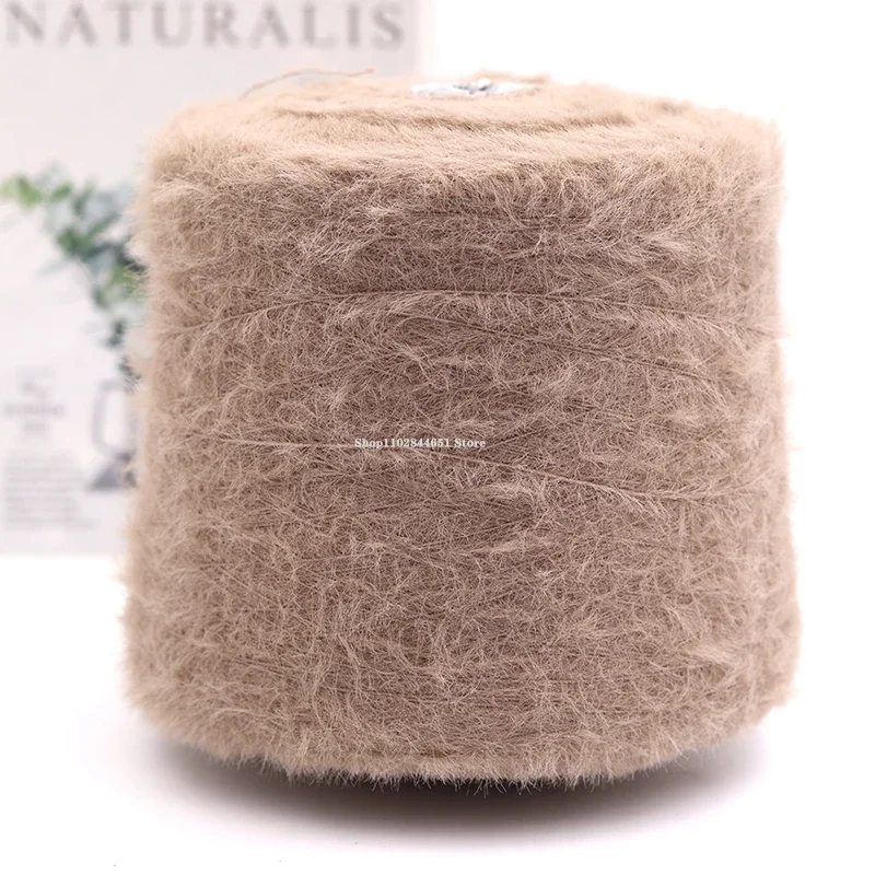 500g/ Roll Coloured Fluffy Mink Wool Hand-crocheted Thread DIY Crafts Sweater/scarf/hat/bag Knitting Yarn Crocheting Supplies