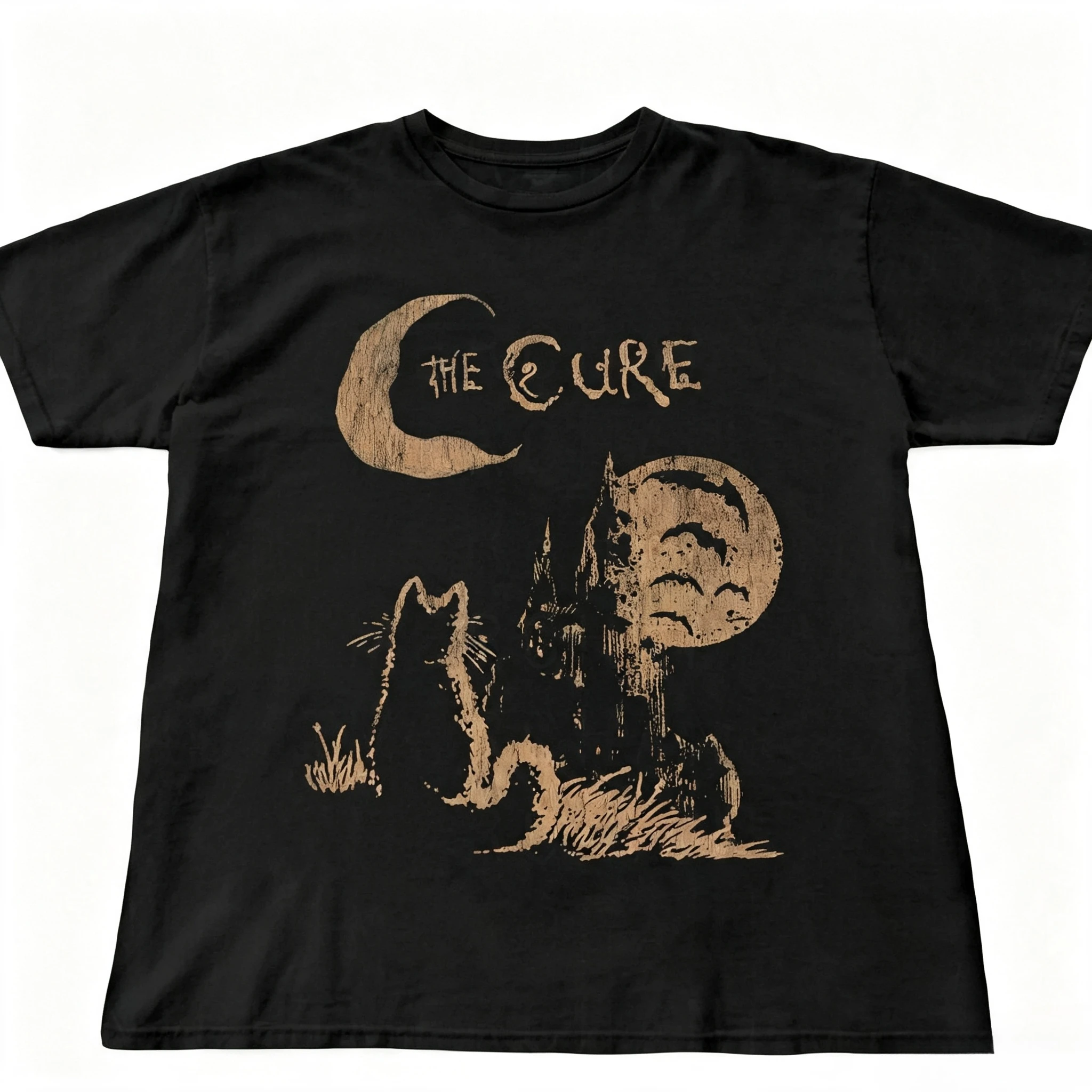 2026 Cat Tee, 90s Alt Indie Rock, Unisex Shirt Cat Lover Gifts, The Cure Fan Gifts, Band Tee, The Cure Graphic Tee Men Tee