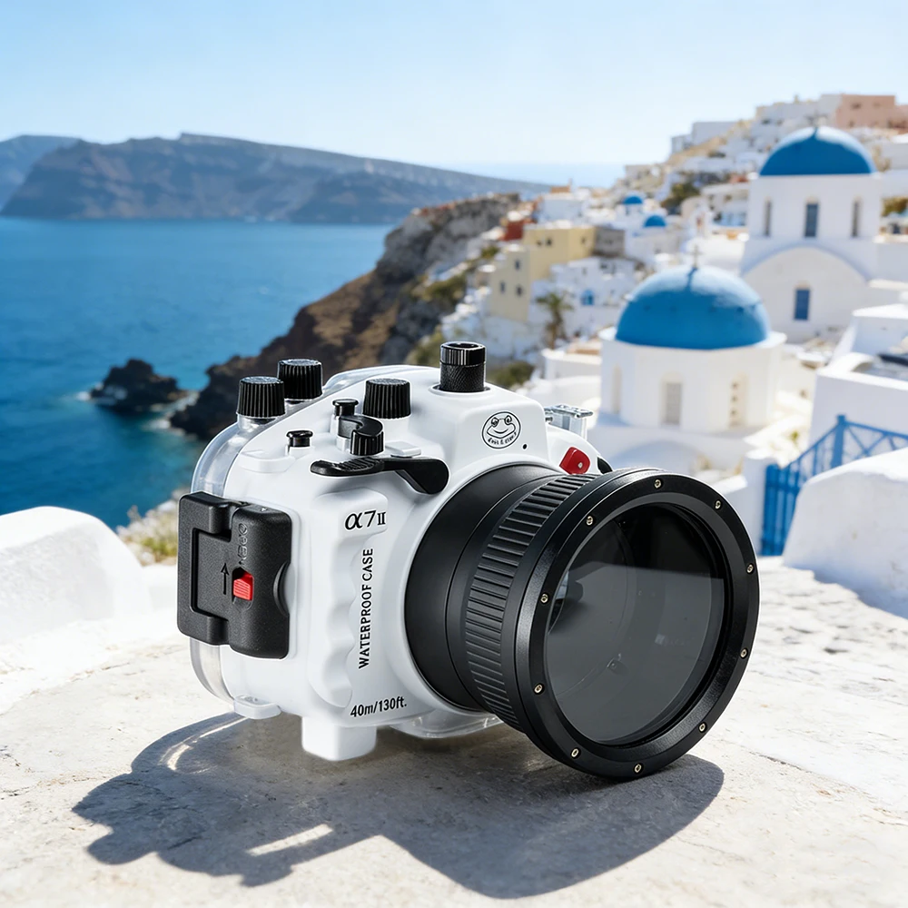 

Профессиональный водонепроницаемый бокс Seafrogs для Sony A7 II 28-70mm 90mm 16-35mm – погружение на глубину до 40 м с полным контролем