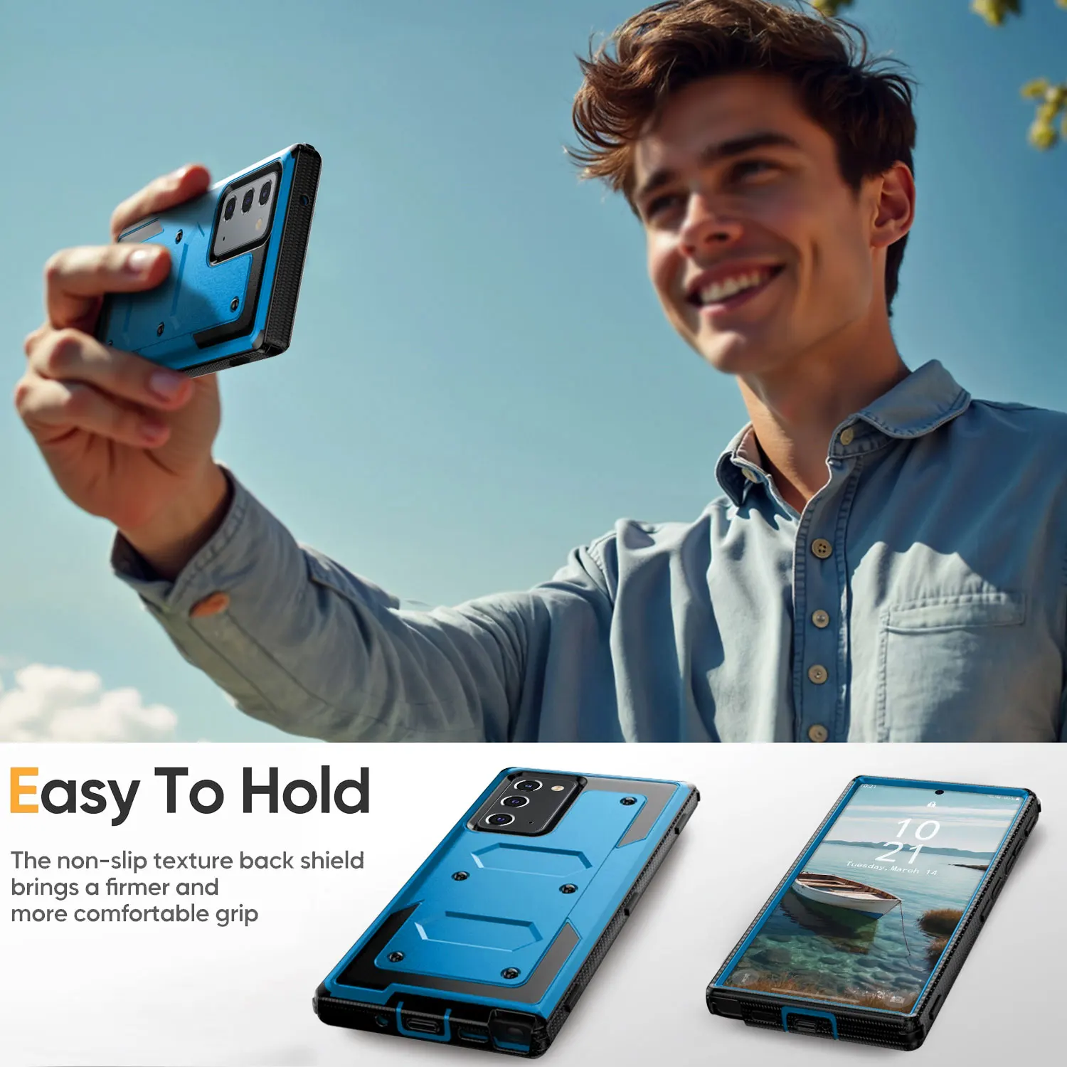 حافظة هاتف ضد للصدمات لسامسونج جالاكسي ، واقية ، للخدمة الشاقة ، وعرة ، غطاء هجين ، Galaxy Note 20 ، Note 20 Ultra ، 5G