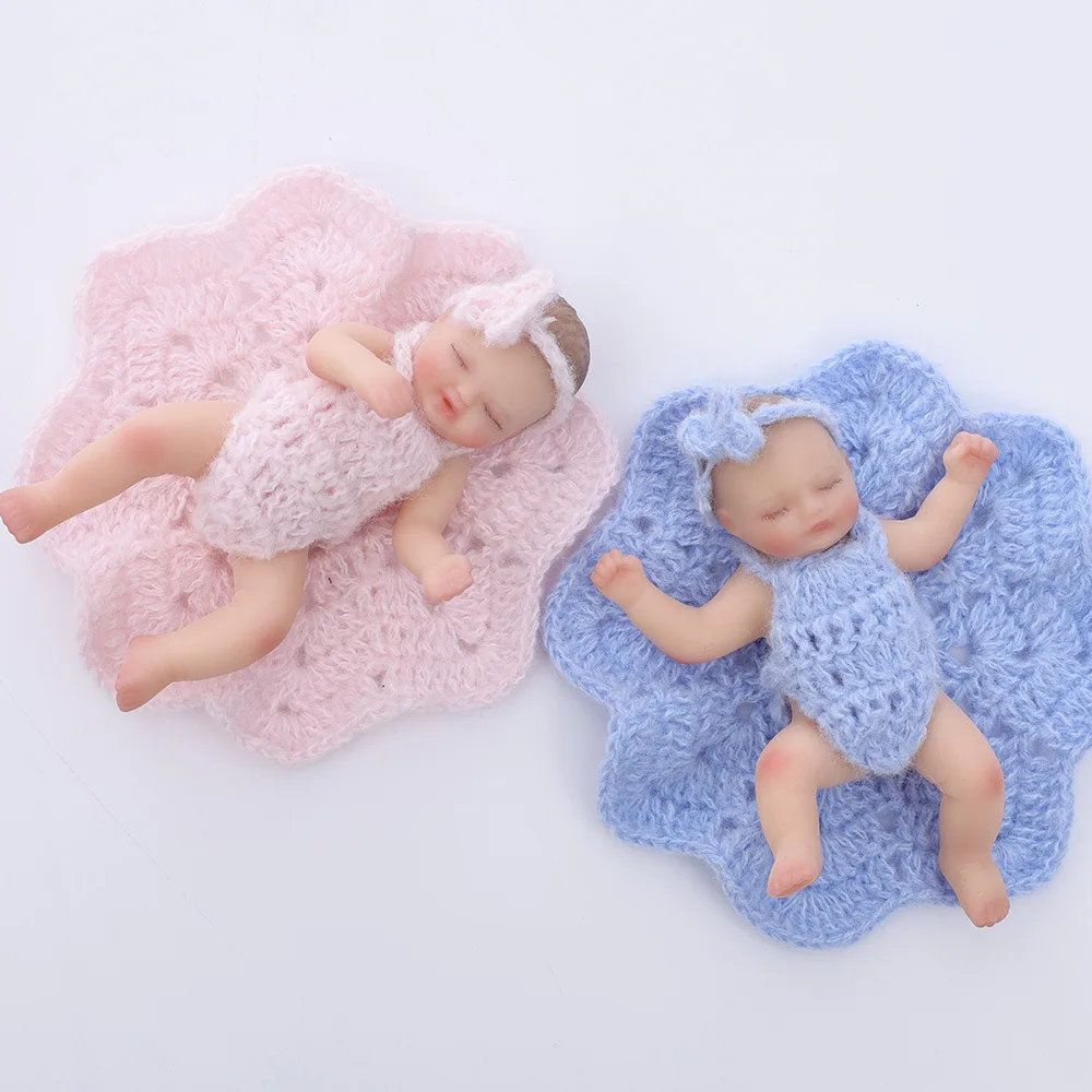 

Силиконовая кукла-реборн 5 дюймов, мягкая, с реалистичной имитацией кожи младенца