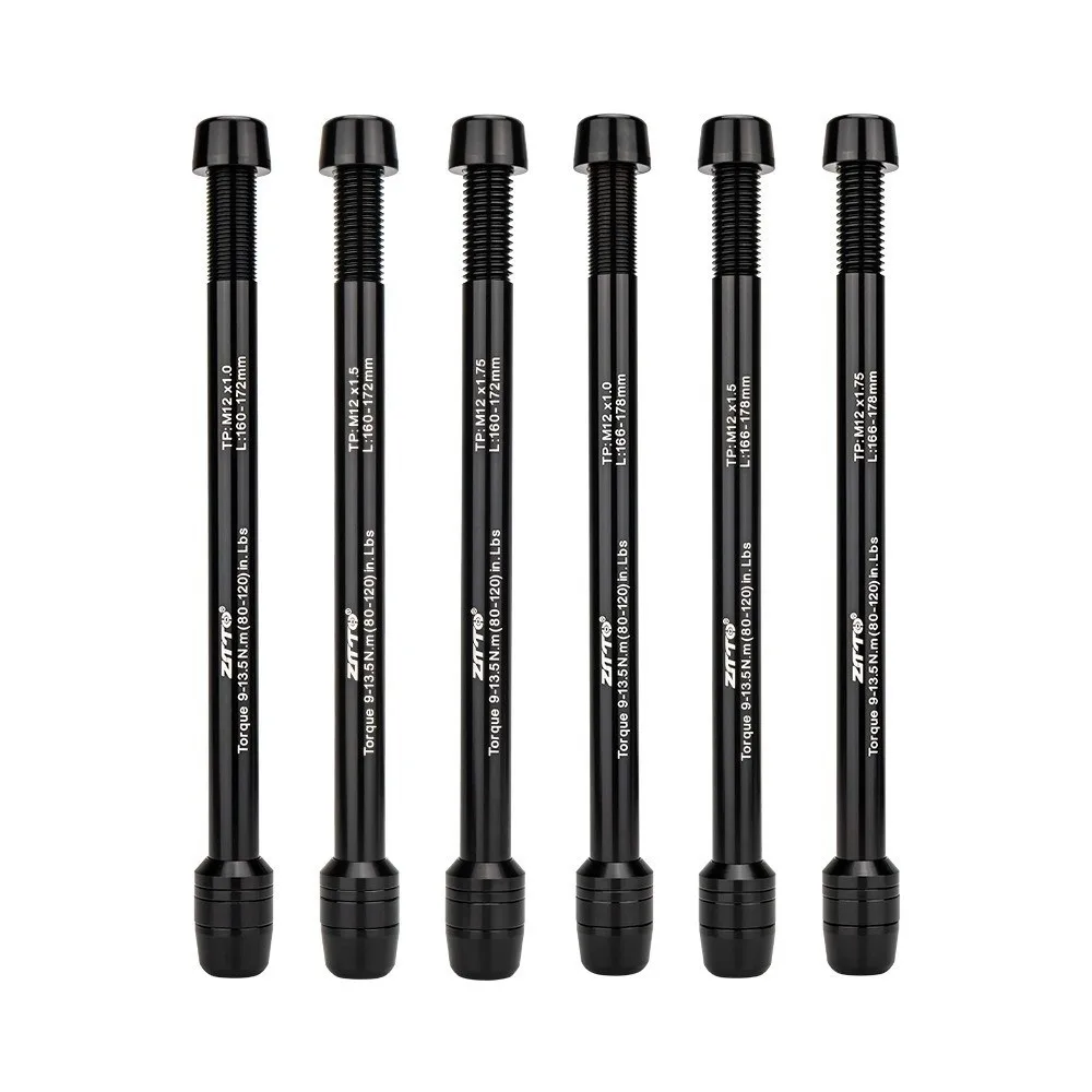 

ZTTO Trainer Thru Axle Adapter M12x1.0/1.5/1.75 Thread 160-172 166-178mm Thru Axle Riding Platform Quick Release Skewers