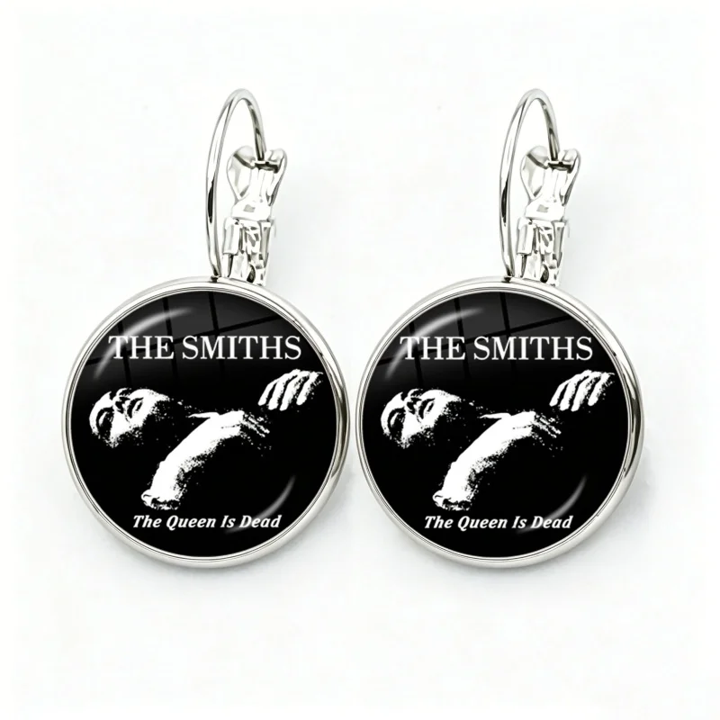 Hip-Hop Punk Glass Cabochon Skeleton Rock Roll French Hook Earrings Drop Earrings Jewelry Accessories Gifts